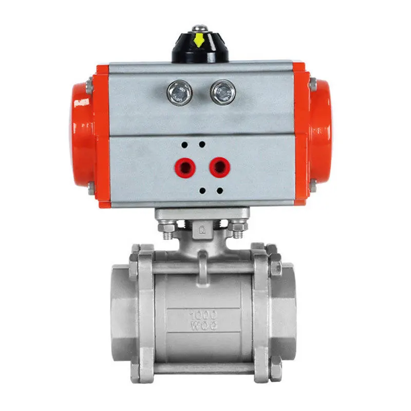 I-Pneumatic Stainless Steel Flanged Ball Valve